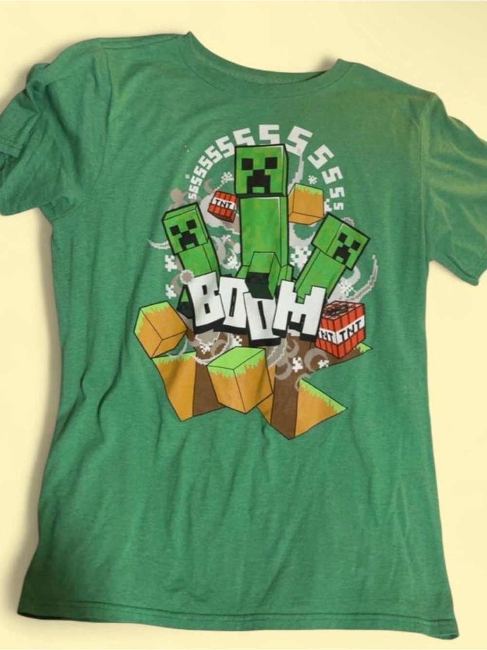 Minecraft Creeper 'BOOM' Graphic Tee